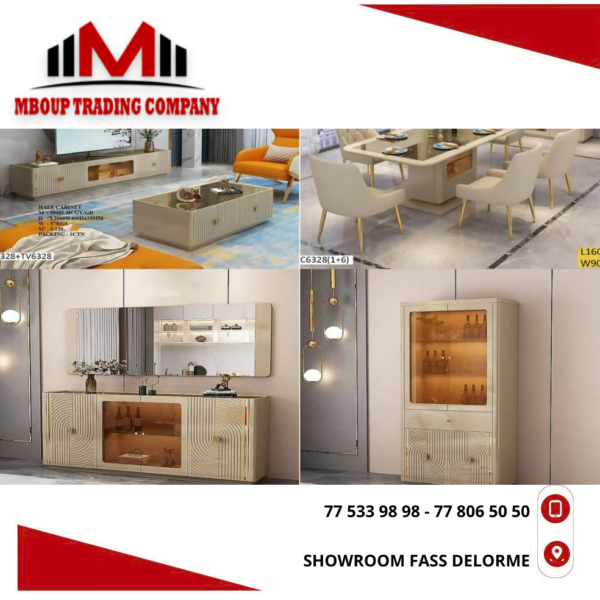 DESIGN (88) Table basse table tv console vaisselier et table a manger 6 chaises