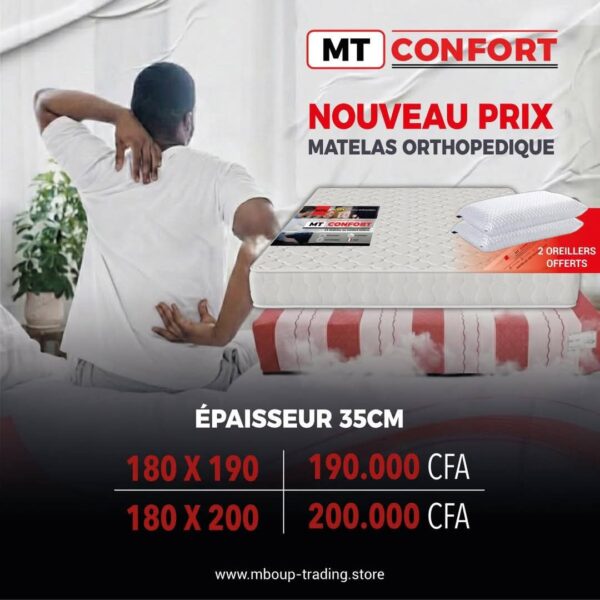 MATELAS ORTHOPEDIQUE Epaisseur 35 cm